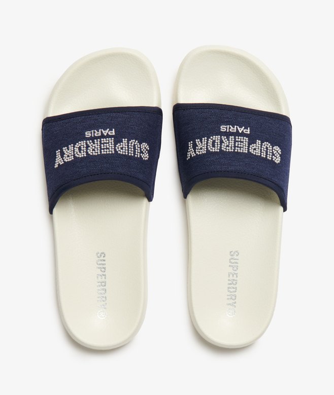 Rhinestone Luxe Pool Sliders