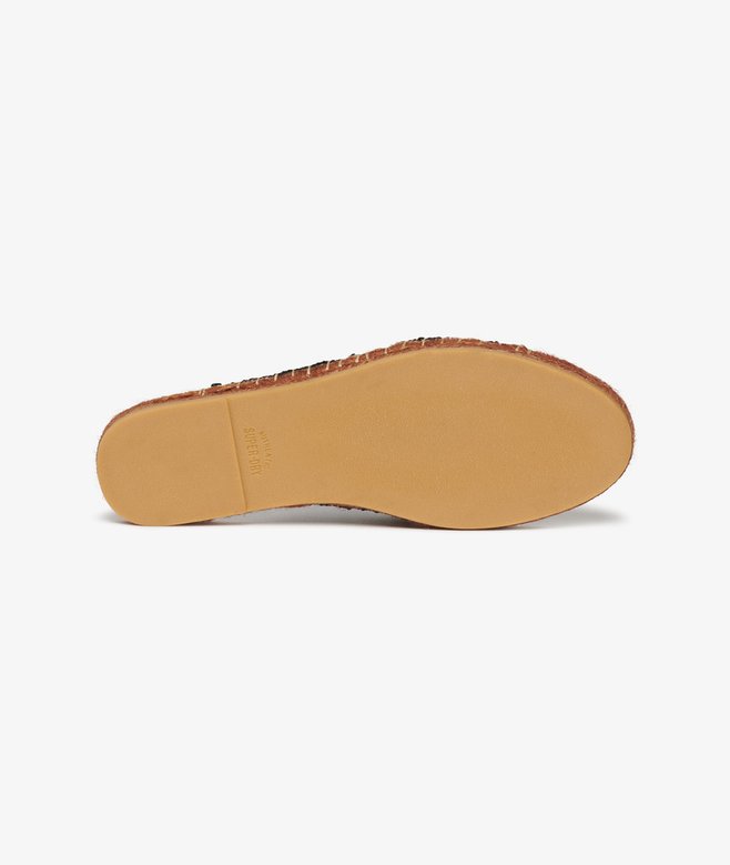 Espadrille Cross Strap Sliders