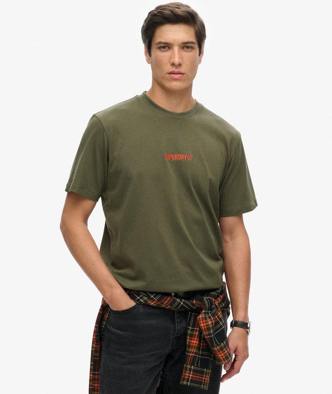 Micro Logo Graphic Loose T-Shirt