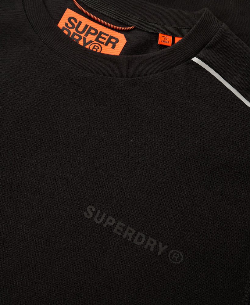 mens Tech Logo Relaxed T-Shirt in BLACK/REFLECTIVE | Superdry US