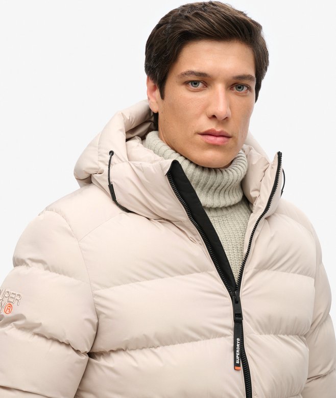 Hooded Sports Puffer Jacket