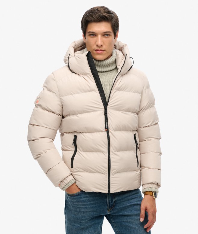 Hooded Sports Puffer Jacket