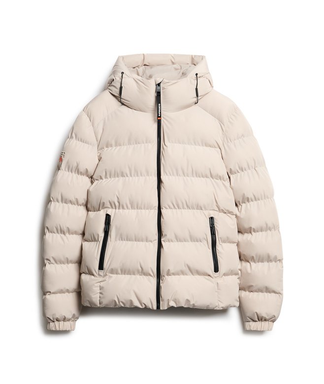 Hooded Sports Puffer Jacket