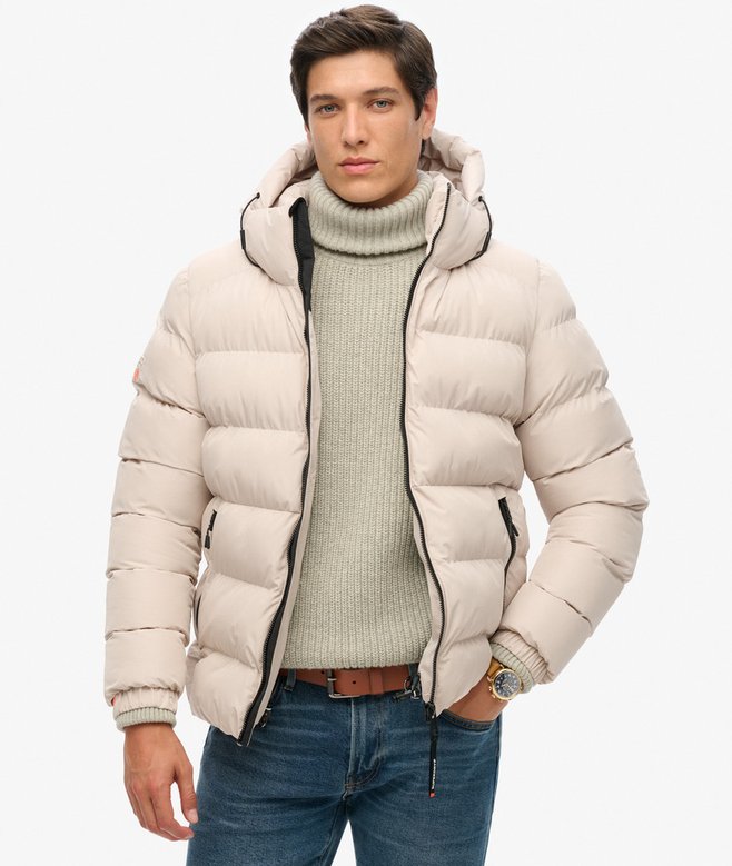 Hooded Sports Puffer Jacket