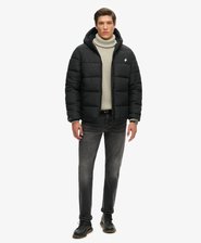 Hooded Sports Puffer Jacket