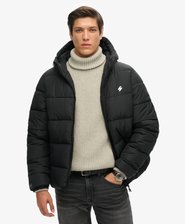 Hooded Sports Puffer Jacket