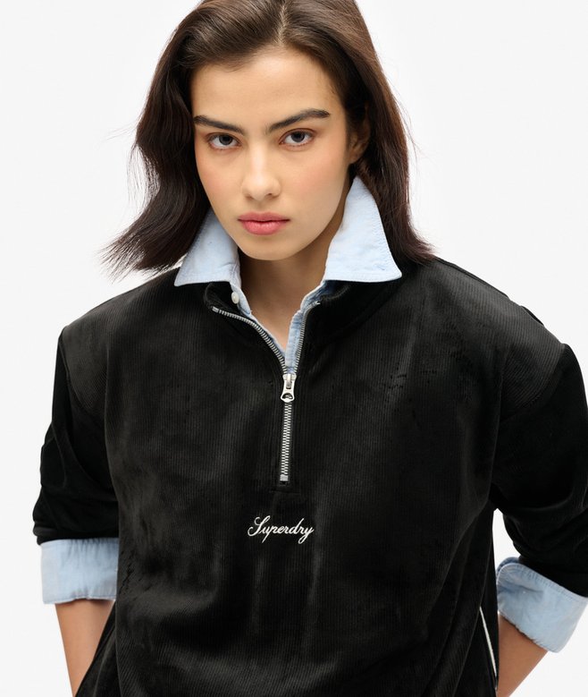 Country Club Velour Half-Zip