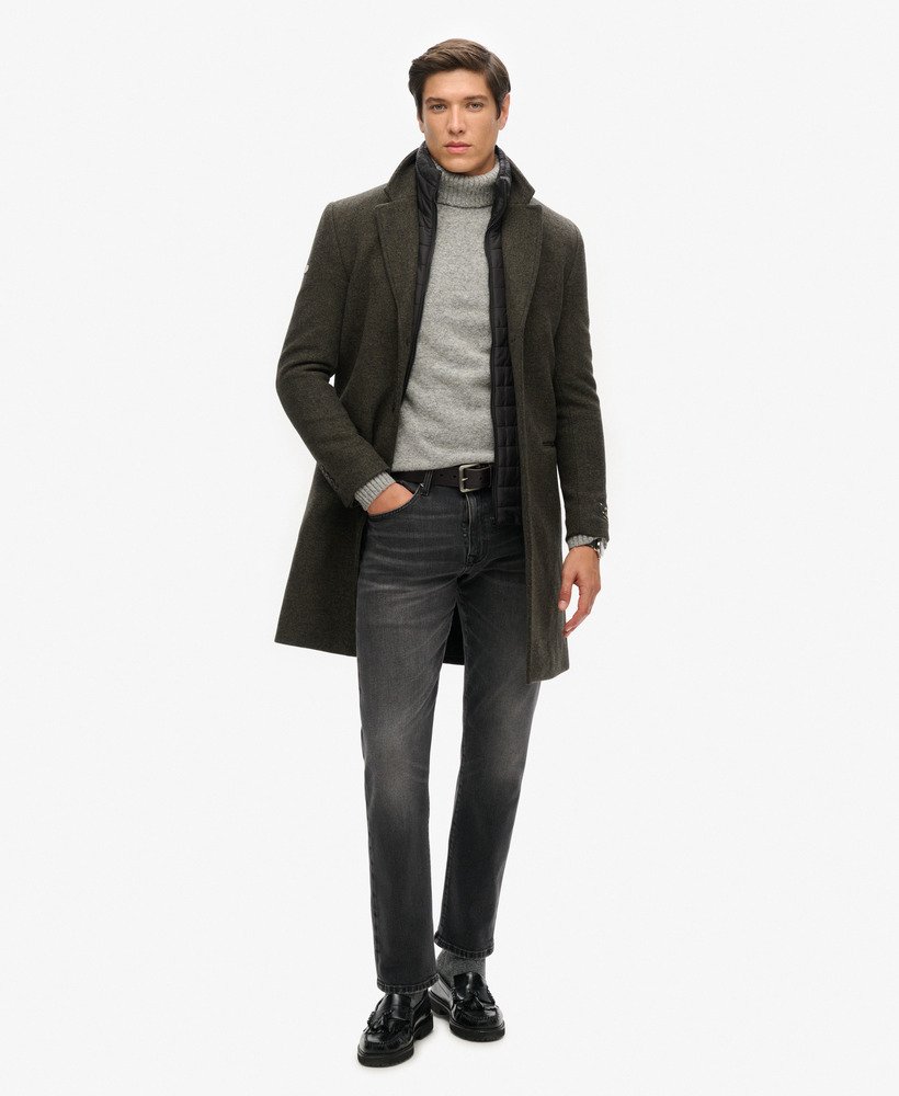 Beaver Wool Notch Coat in Navy – OVERCOAT