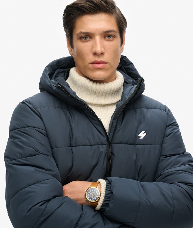 Sports Puffer Hooded Jacket
