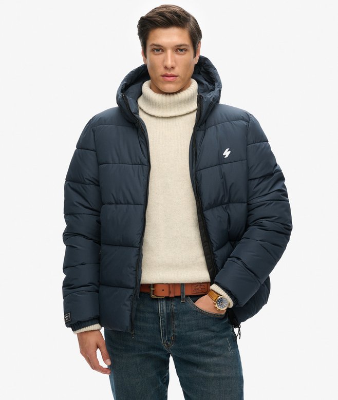 Sports Puffer Hooded Jacket