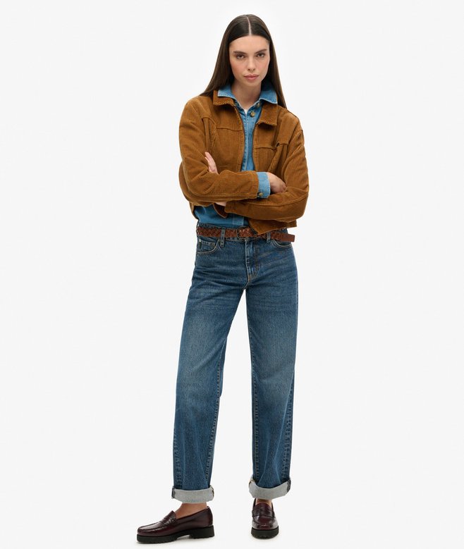 Cropped Cord Jacket