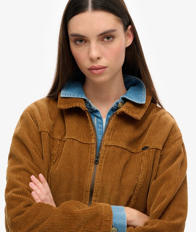 Cropped Cord Jacket