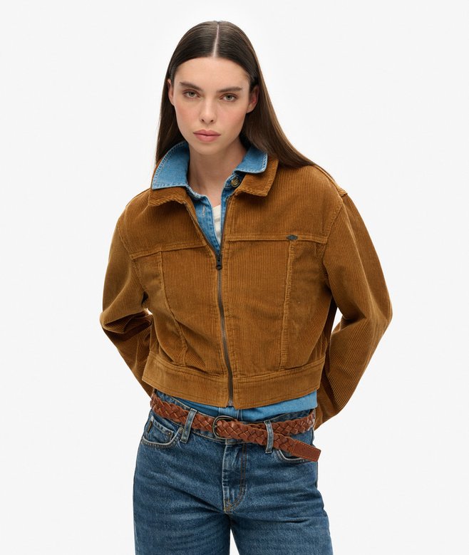 Cropped Cord Jacket