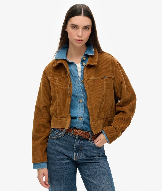 Cropped Cord Jacket