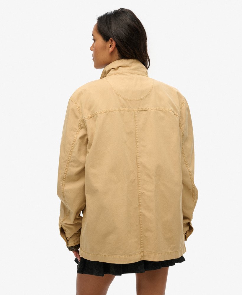 womens The Merchant Store - Oversized Cotton Work Jacket in