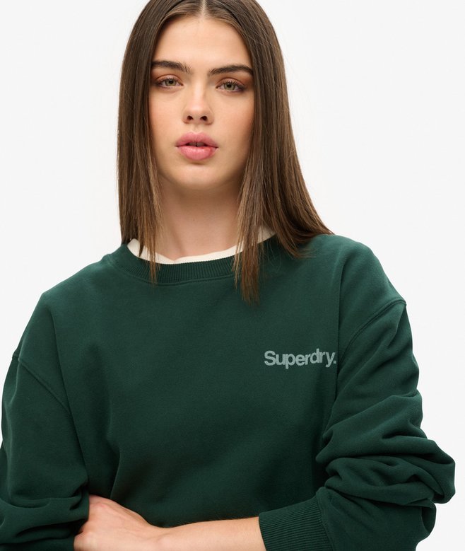 Oversized Core Logo City Loose Crew Sweatshirt More Colours Available Price £27.49 Price reduced from £54.99 to You Save 50%
