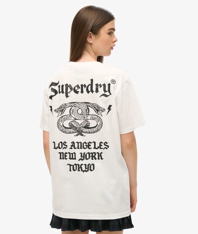 Oversized Retro Rock Graphic T-Shirt