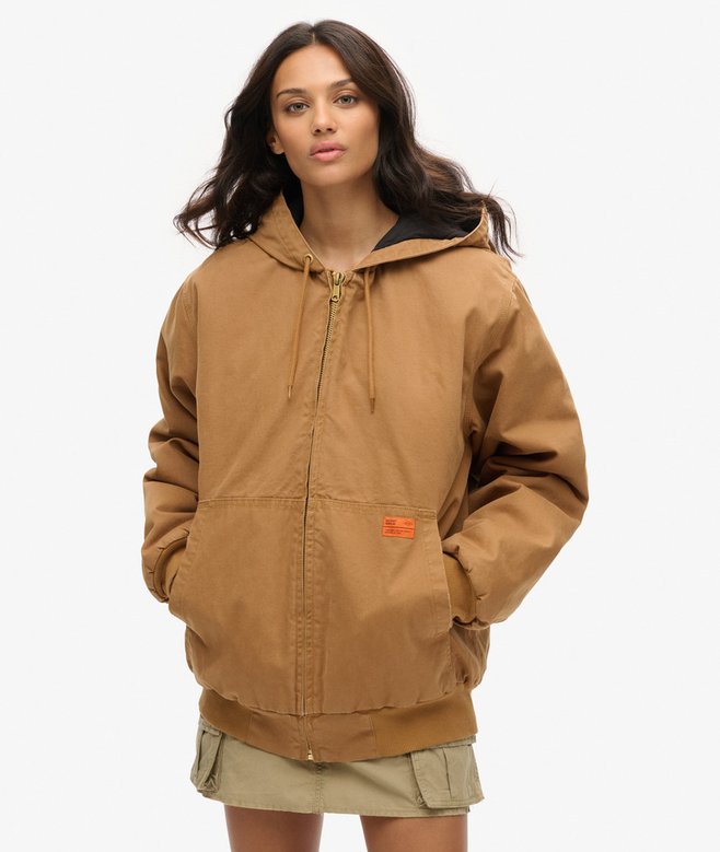 Oversized Surplus Hooded Bomber Jacket More Colours Available Price £44.99 Price reduced from £89.99 to You Save 50%
