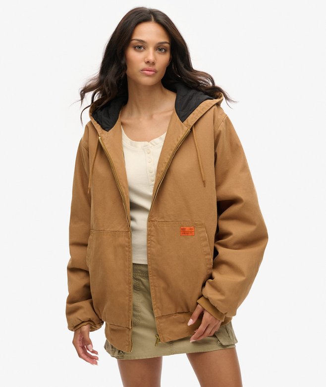 Oversized Surplus Hooded Bomber Jacket More Colours Available Price £44.99 Price reduced from £89.99 to You Save 50%