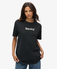 Oversized Retro Rock Graphic T-Shirt