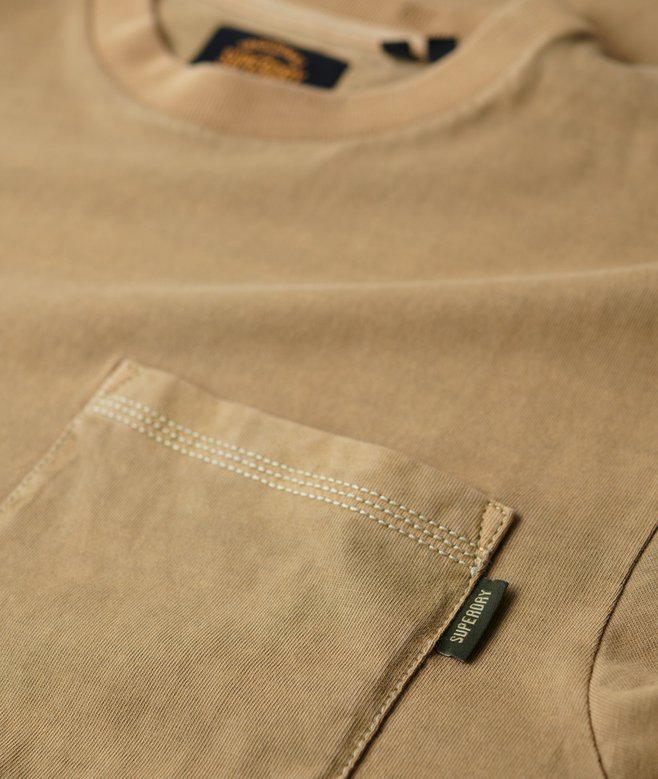 Contrast Stitch Pocket T-Shirt
