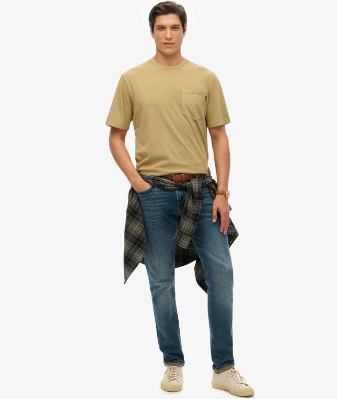 Contrast Stitch Pocket T-Shirt