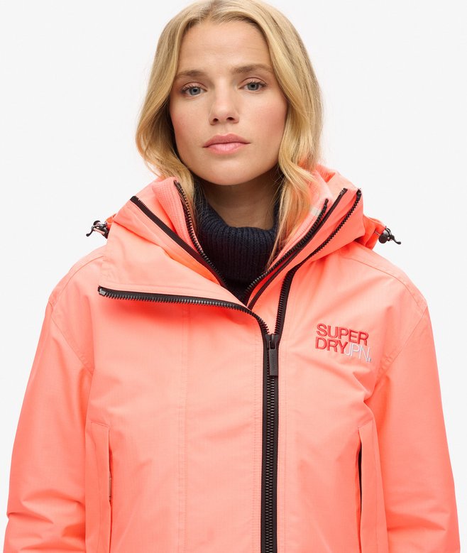 Hooded Embroidered SD Windbreaker Jacket
