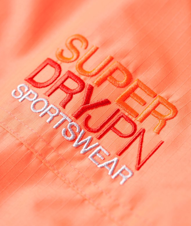 Hooded Embroidered SD Windbreaker Jacket
