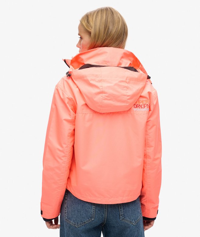 Hooded Embroidered SD Windbreaker Jacket