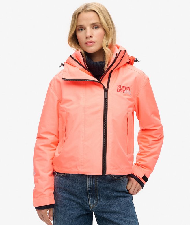 Hooded Embroidered SD Windbreaker Jacket