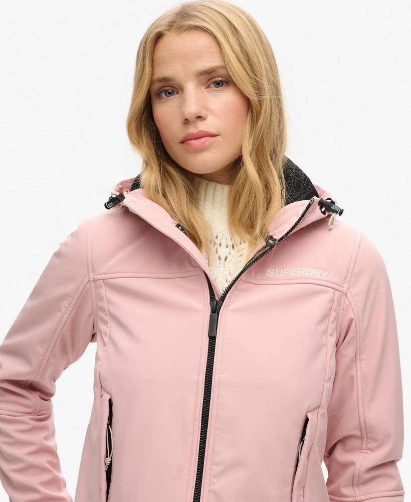 SuperDRY ソフトシェル　ジャケット　レディースM Superdry Womens M Jacket Black Nylon Lightweight 3 Zippers