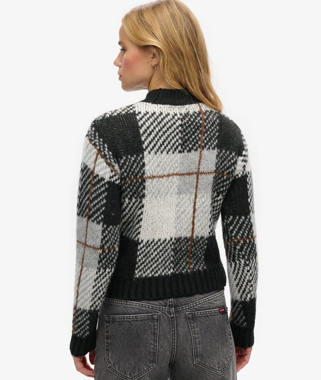 Boxy Pattern Knit Jumper