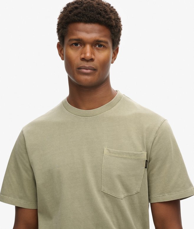 Contrast Stitch Pocket T-Shirt