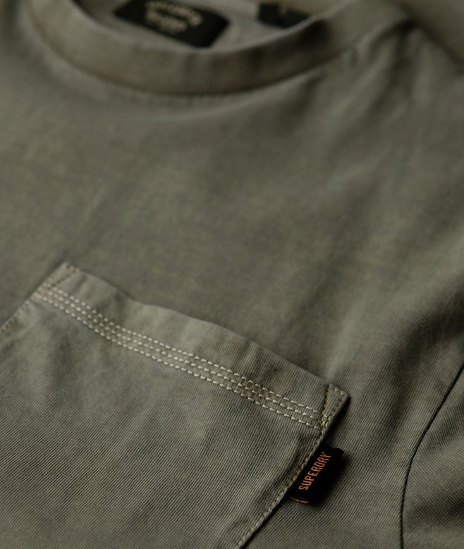 Contrast Stitch Pocket T-Shirt