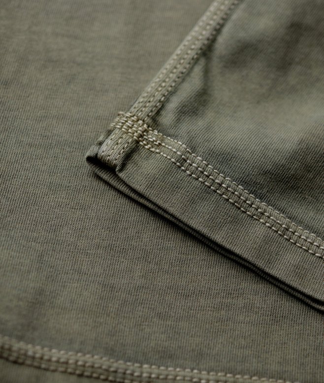 Contrast Stitch Pocket T-Shirt