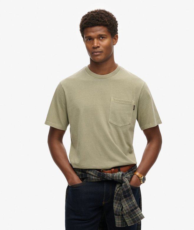 Contrast Stitch Pocket T-Shirt