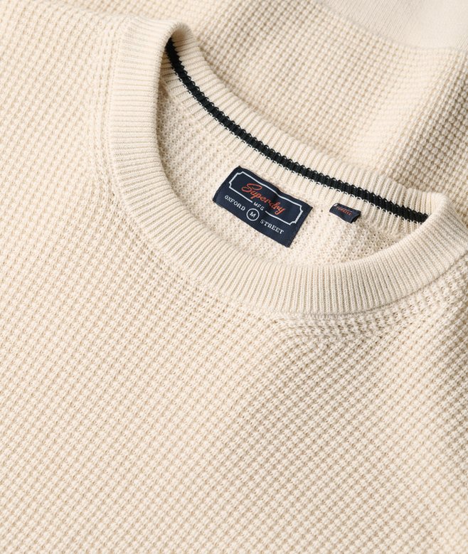 Textured Crew Knitted Jumper