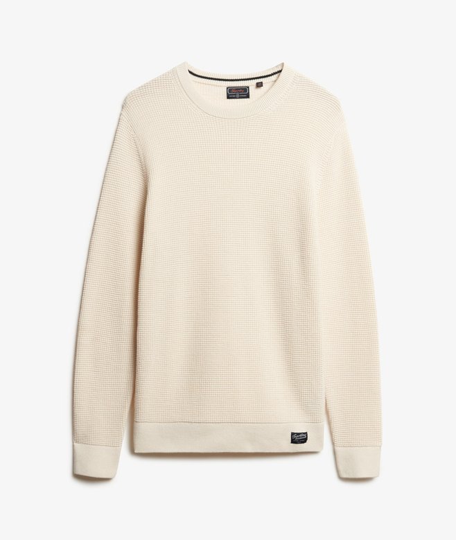 Textured Crew Knitted Jumper