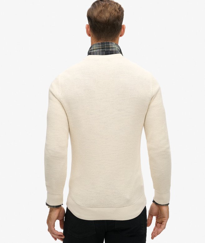 Textured Crew Knitted Jumper