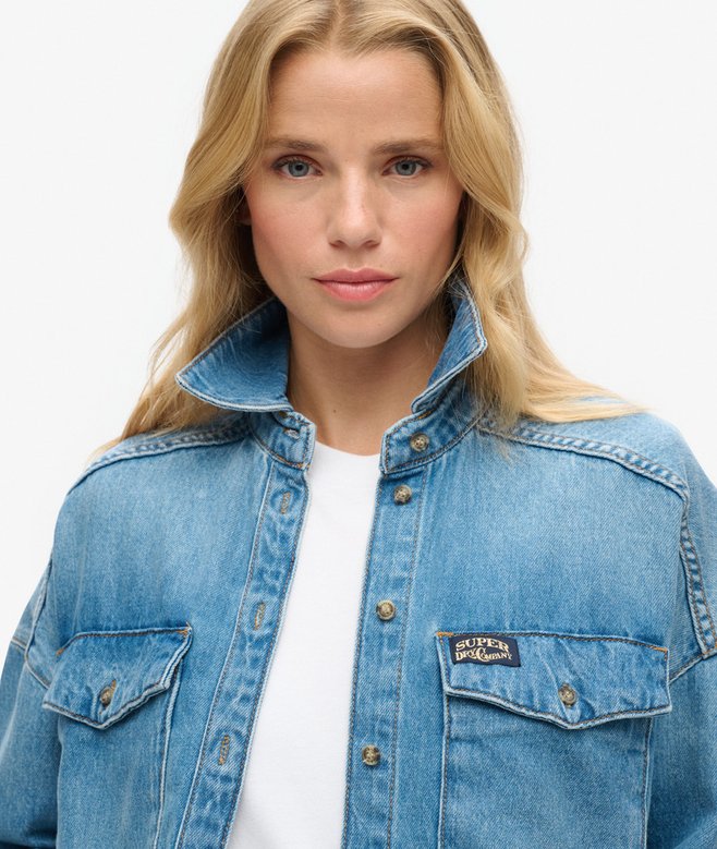 Oversized Denim Shacket (3) 3.7 out of 5 stars, 3 reviews More Colours Available Price £37.49 Price reduced from £74.99 to You Save 50%