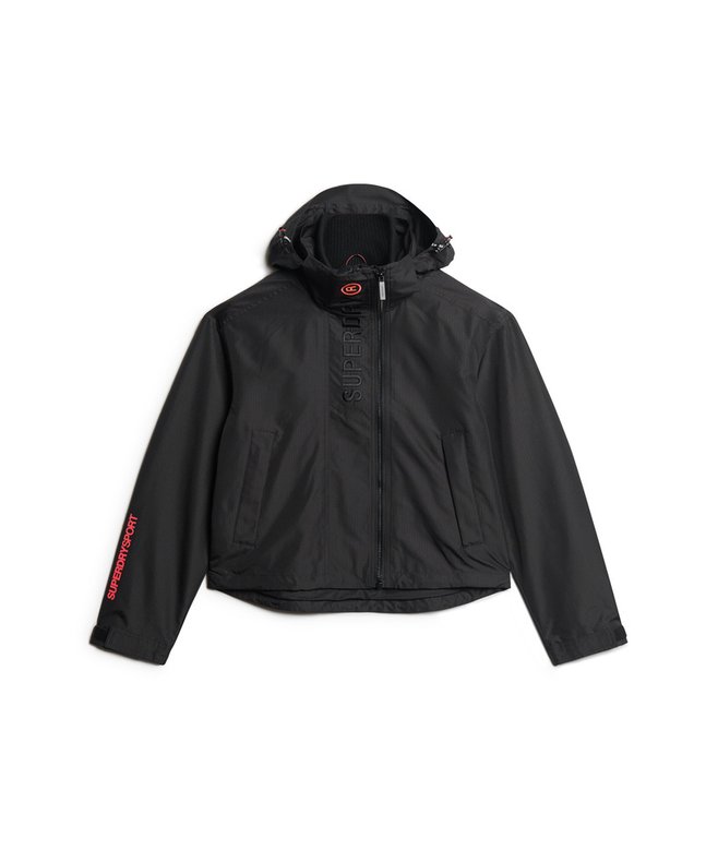 Hooded Embroidered SD Windbreaker Jacket