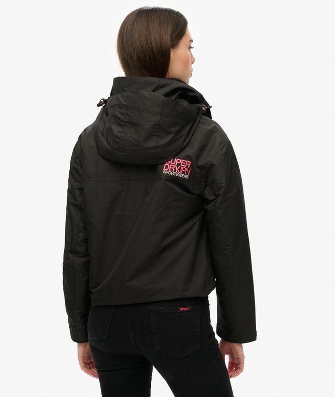 Hooded Embroidered SD Windbreaker Jacket