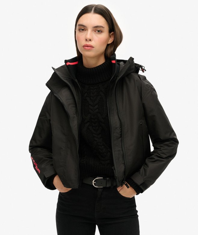 superdry Chaqueta cortavientos con capucha y bordado SD