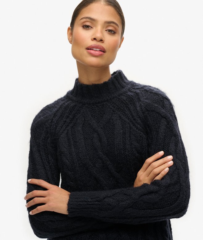 High Neck Cable Knit Jumper (15) 4.4 out of 5 stars, 15 reviews More Colours Available Price £34.99 Price reduced from £69.99 to You Save 50%