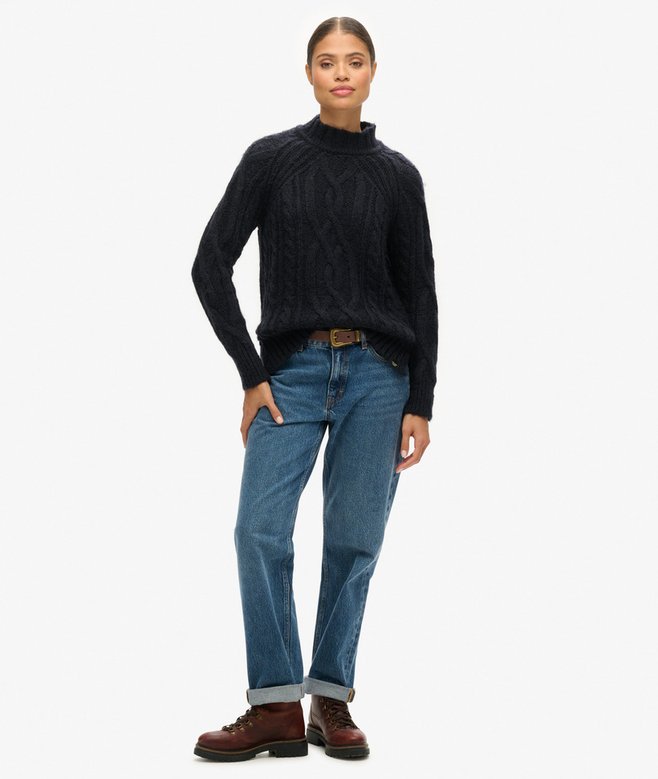 High Neck Cable Knit Jumper (15) 4.4 out of 5 stars, 15 reviews More Colours Available Price £34.99 Price reduced from £69.99 to You Save 50%