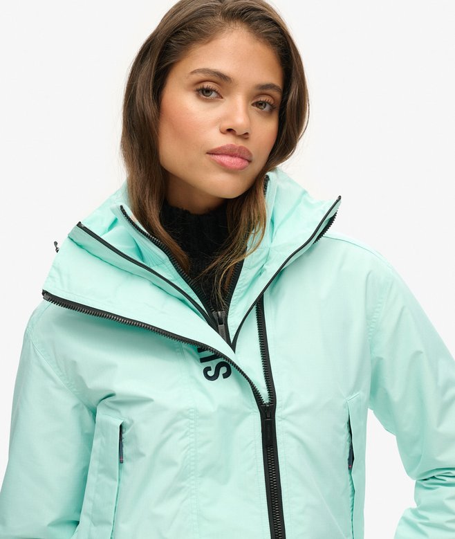 Hooded Embroidered SD Windbreaker Jacket
