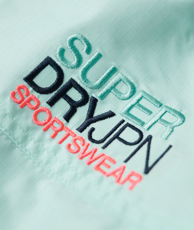 Hooded Embroidered SD Windbreaker Jacket
