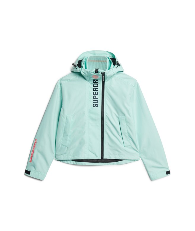 Hooded Embroidered SD Windbreaker Jacket