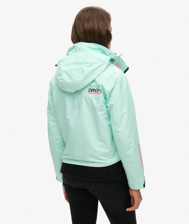Hooded Embroidered SD Windbreaker Jacket