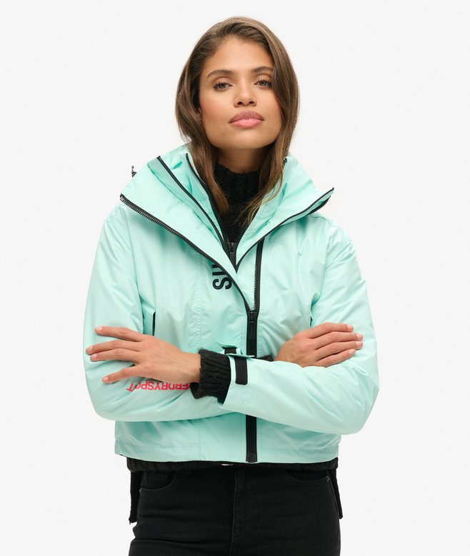 Hooded Embroidered SD Windbreaker Jacket